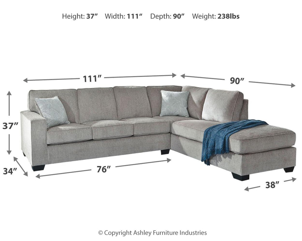 Altari 2-piece Sectional With Chaise - Signature Design By Ashley model 87214S2