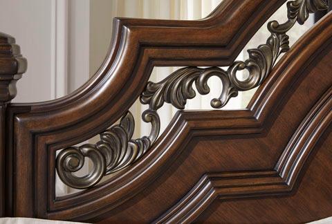 4 Pc Queen Bed Set (QB, NS, DR, MR) Available in King and Cal king sizes - Ashley Furniture model B764Q