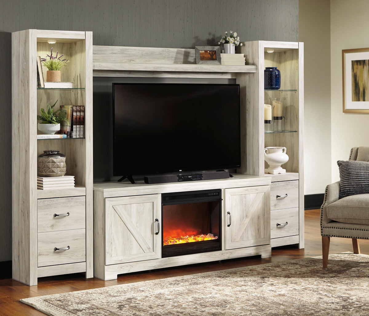4 PC Entretainment Center - Ashley Furniture model W331W5