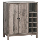 Cheyenne 2-door Home Bar Wine Cabinet Weathered Acacia - Coaster model 183600