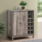 Cheyenne 2-door Home Bar Wine Cabinet Weathered Acacia - Coaster model 183600