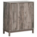 Cheyenne 2-door Home Bar Wine Cabinet Weathered Acacia - Coaster model 183600