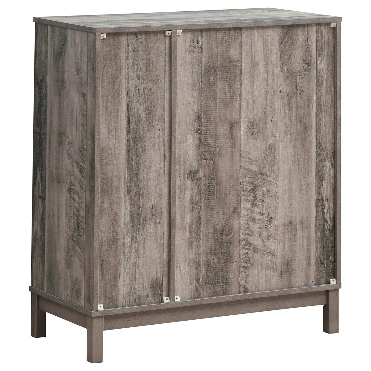 Cheyenne 2-door Home Bar Wine Cabinet Weathered Acacia - Coaster model 183600