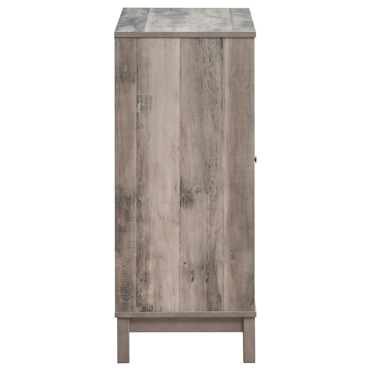 Cheyenne 2-door Home Bar Wine Cabinet Weathered Acacia - Coaster model 183600