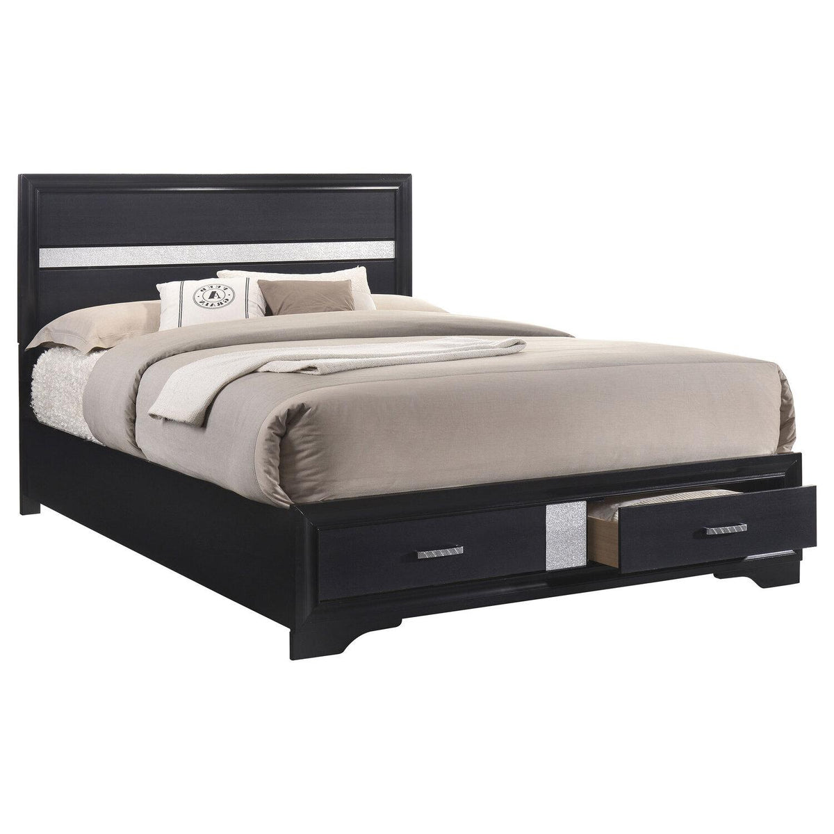 4pc Queen Bed Set (QB, NS, DR, MR) Available in Twin, king and Cal king sizes - Coaster model 206361QS4