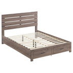 Brantford Wood Queen Storage Panel Bed Barrel Oak - Coaster model 207040Q