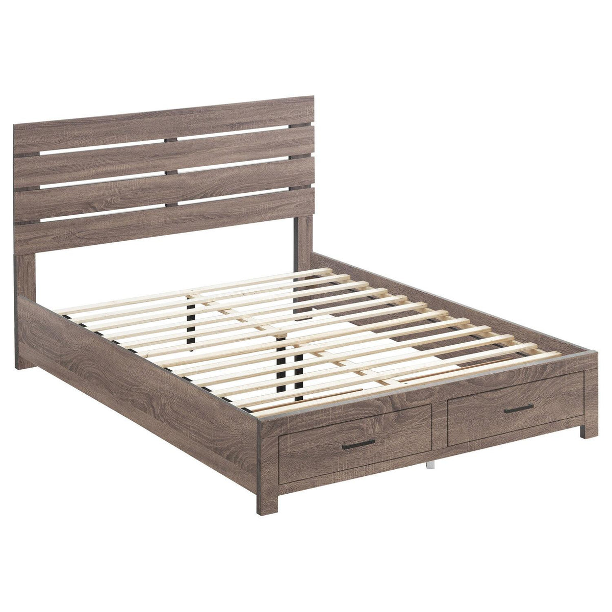 Brantford Wood Queen Storage Panel Bed Barrel Oak - Coaster model 207040Q