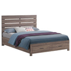 Brantford Wood Queen Storage Panel Bed Barrel Oak - Coaster model 207040Q