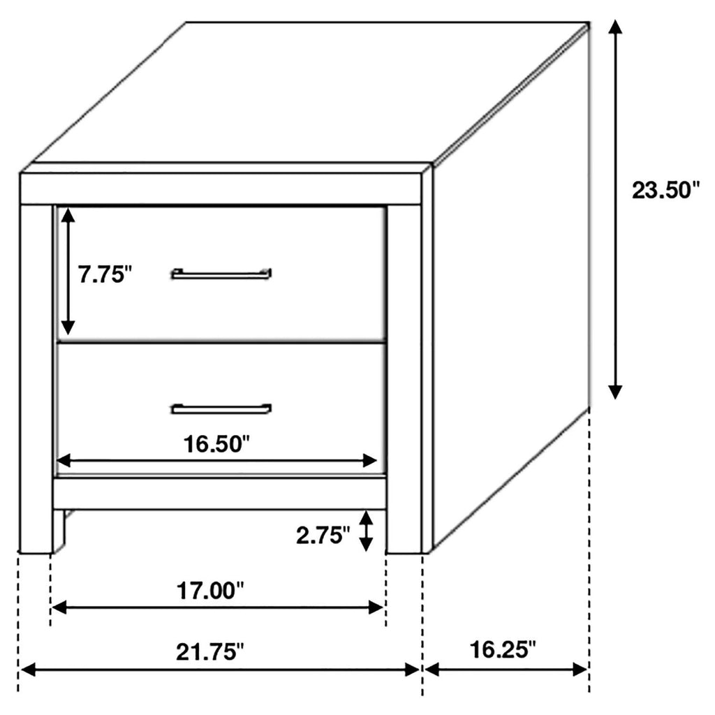 Brantford 4-piece Queen Bedroom Set Barrel Oak - Coaster model 207040QS4