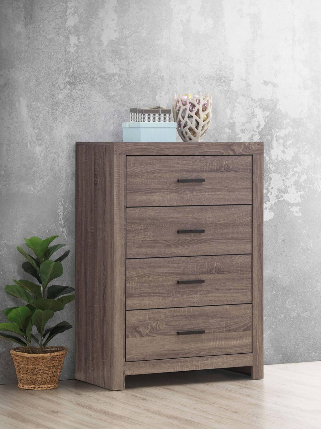 Brantford 4-drawer Bedroom Chest Barrel Oak - Coaster model 207045