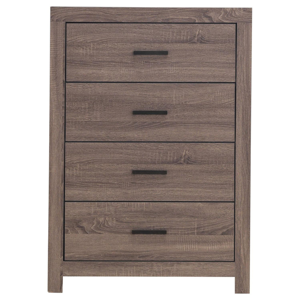 Brantford 4-drawer Bedroom Chest Barrel Oak - Coaster model 207045