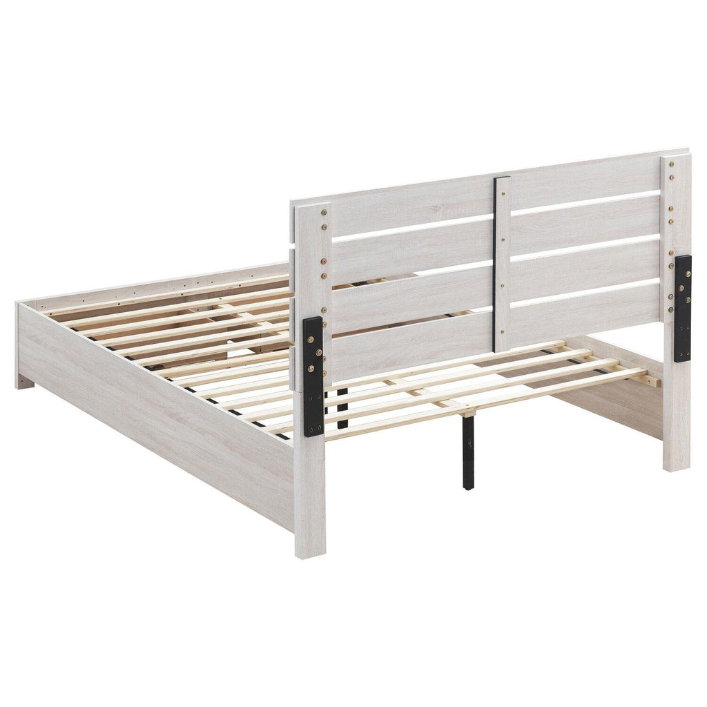 Brantford Wood Queen Storage Panel Bed Coastal White - Coaster model 207050Q