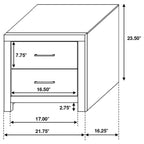 4pc Queen Bed Set (QB NS DR MR) Available in King size - Coaster model 207051QS4