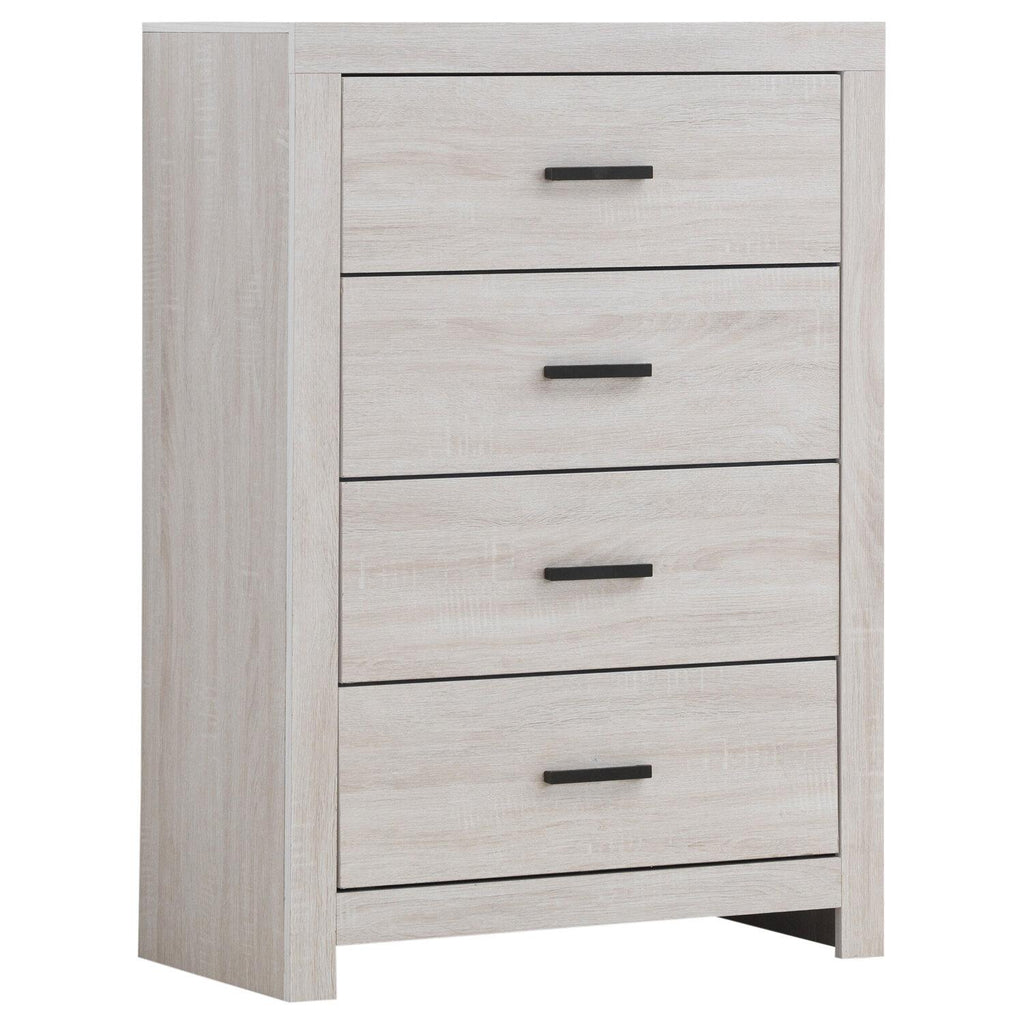 Brantford 4-drawer Bedroom Chest Coastal White - Coaster model 207055