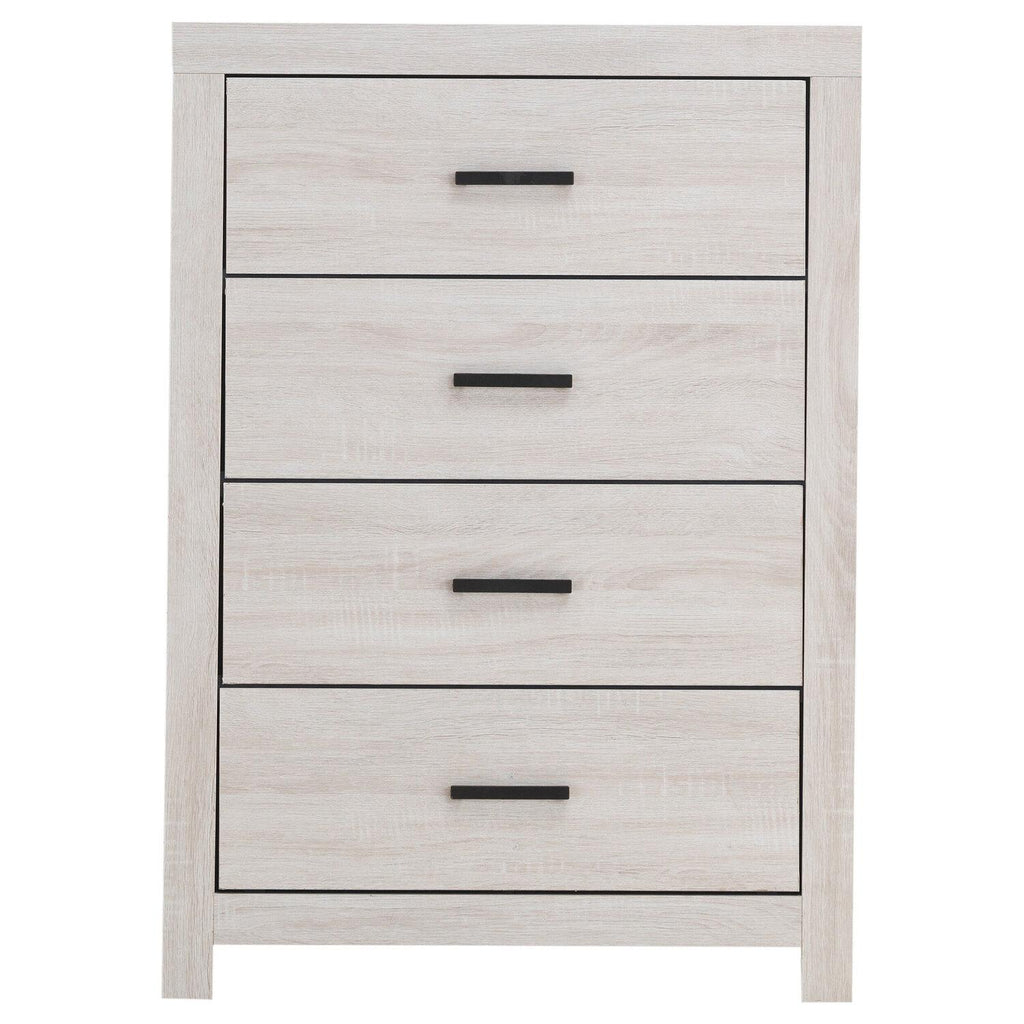 Brantford 4-drawer Bedroom Chest Coastal White - Coaster model 207055