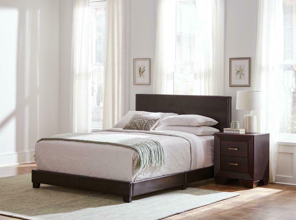 Faux Leather Upholstered Full Bed Available in Twin, Queen, King and Cal king sizes - Coaster model 300762F1