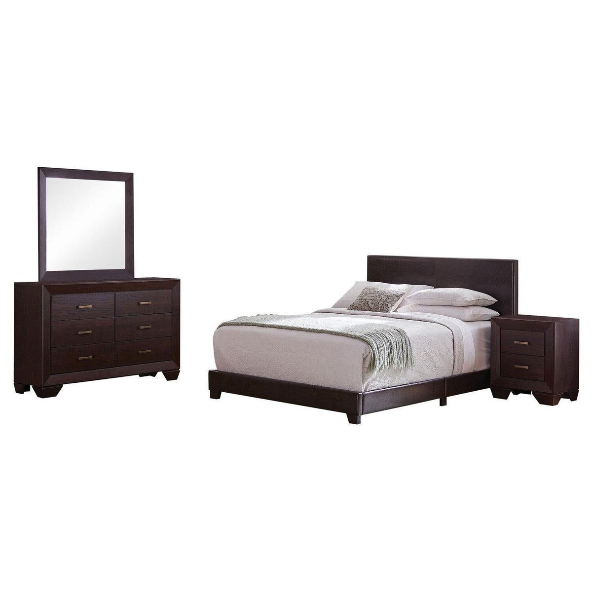 Dorian 4-piece Twin Bedroom Set Dark Cocoa - Coaster model 300762TS4