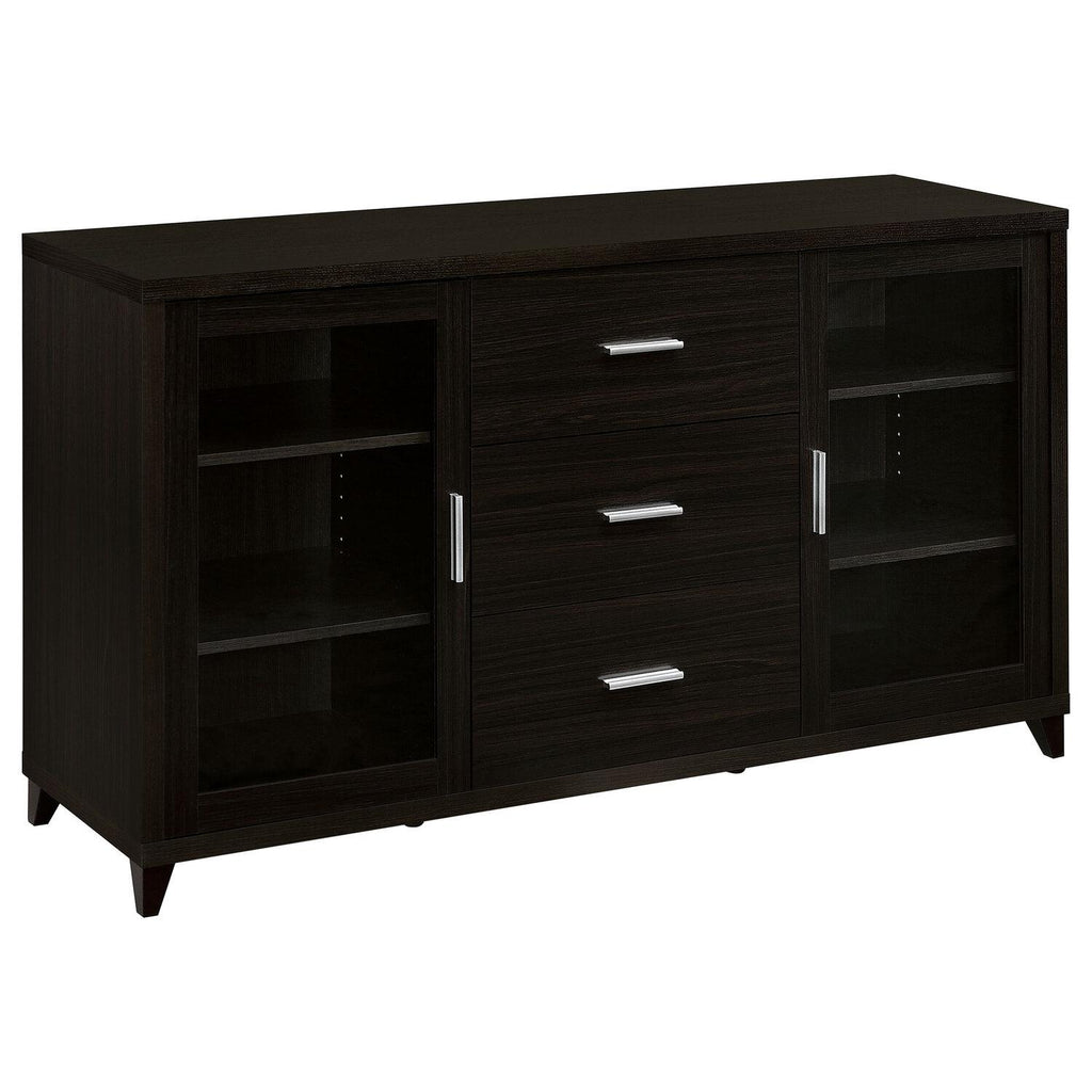 Lewes 2-door Engineered Wood 60-inch TV Stand Cappuccino - Coaster model 700881
