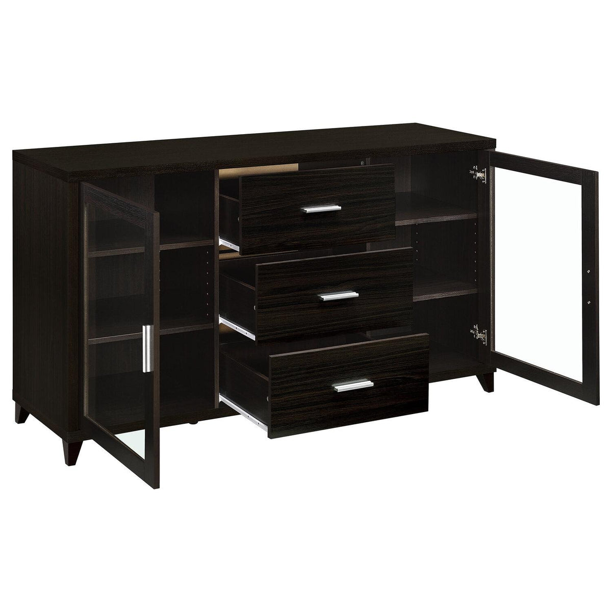 Lewes 2-door Engineered Wood 60-inch TV Stand Cappuccino - Coaster model 700881