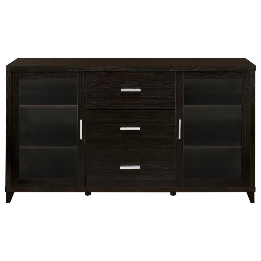 Lewes 2-door Engineered Wood 60-inch TV Stand Cappuccino - Coaster model 700881