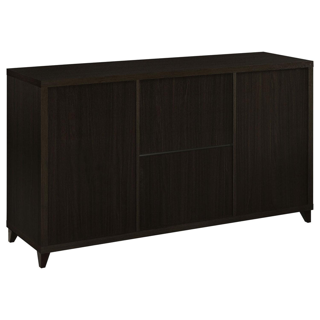 Lewes 2-door Engineered Wood 60-inch TV Stand Cappuccino - Coaster model 700881