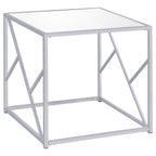 Provins 3-piece Coffee and End Table Set Mirror and Chrome - Coaster model 720794