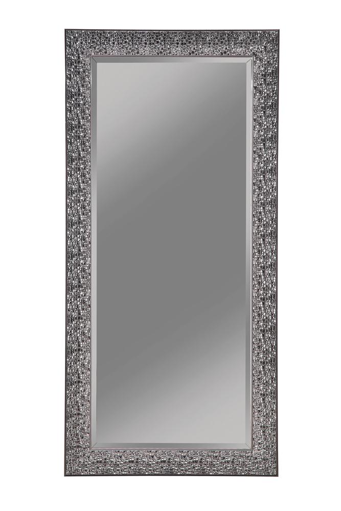 Rollins 32 X 66 Inch Rectangular Floor Mirror Black - Coaster model 901999