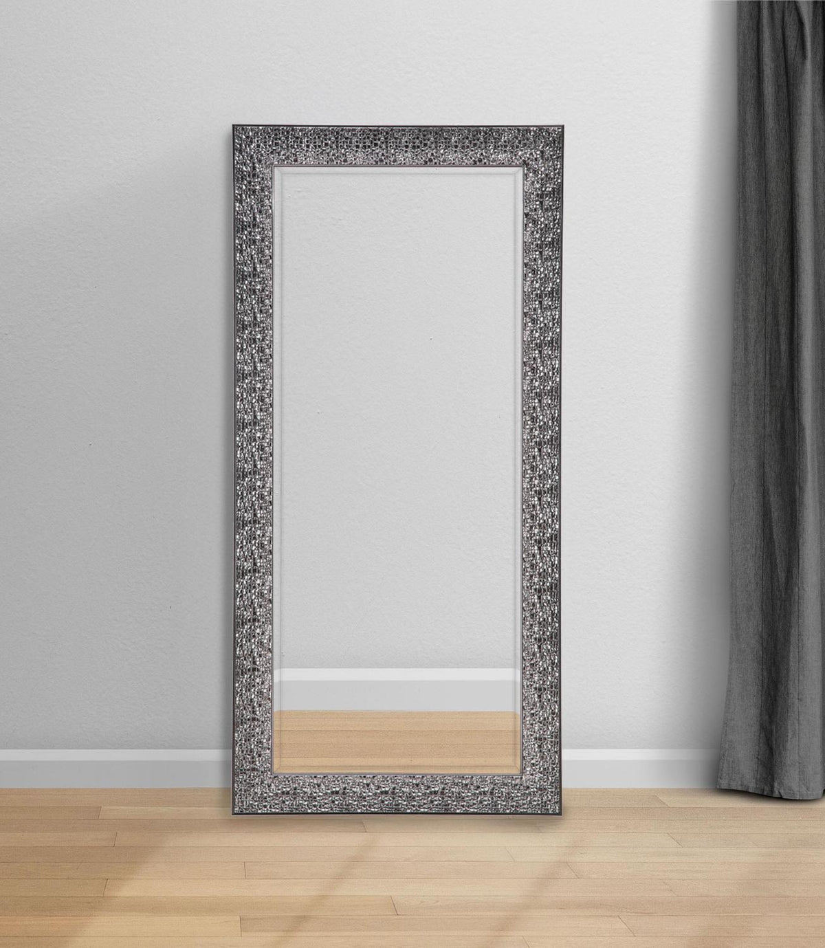 Rollins 32 X 66 Inch Rectangular Floor Mirror Black - Coaster model 901999