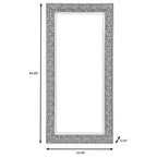 Rollins 32 X 66 Inch Rectangular Floor Mirror Black - Coaster model 901999