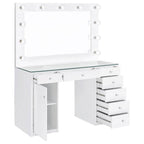 Acena 7-drawer Vanity Set With Lighting White High Gloss - Coaster model 931143