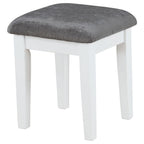 Elijah Vanity Set With Lighting & Stool White and Dark Grey - Coaster model 931149