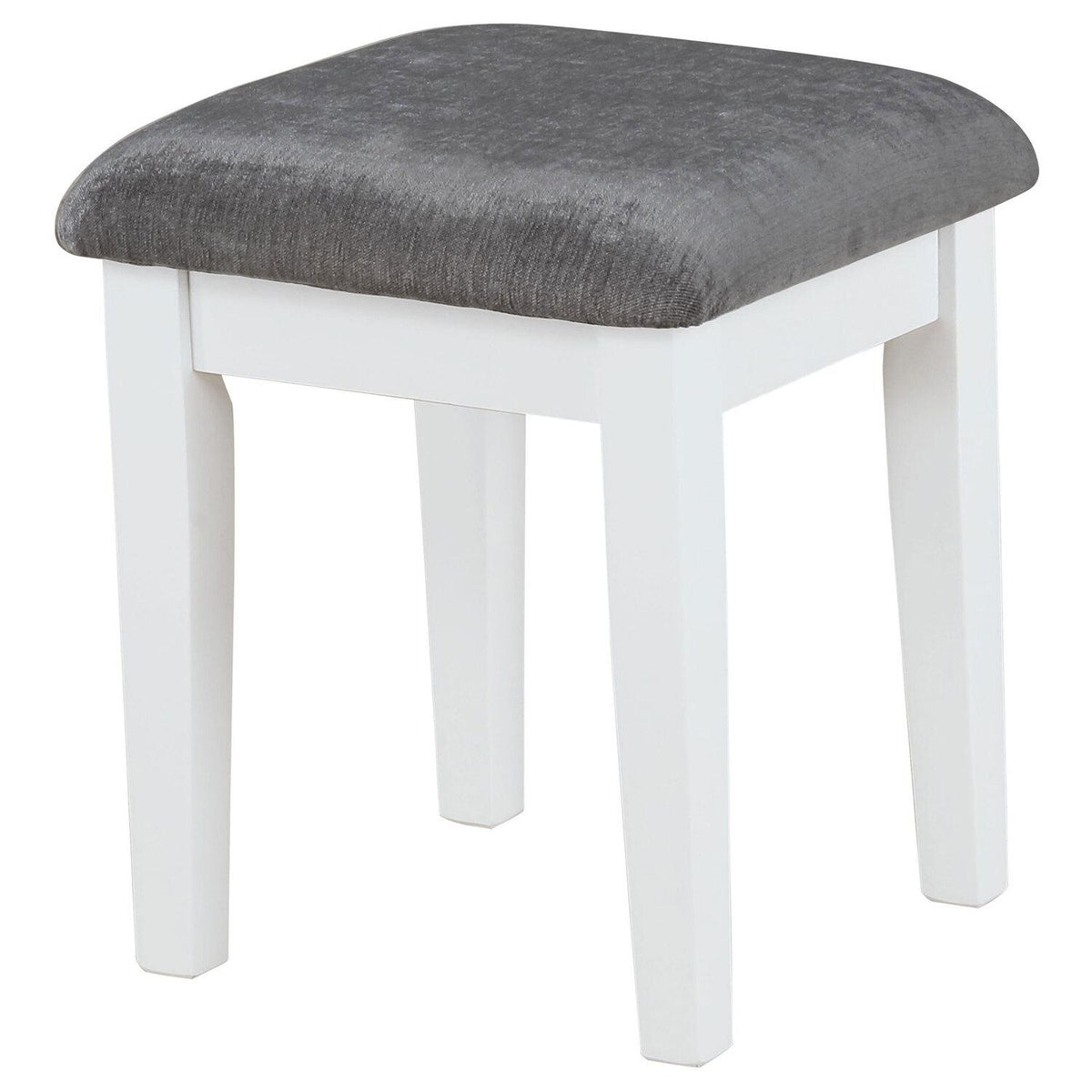Elijah Vanity Set With Lighting & Stool White and Dark Grey - Coaster model 931149