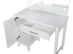 Elijah Vanity Set With Lighting & Stool White and Dark Grey - Coaster model 931149