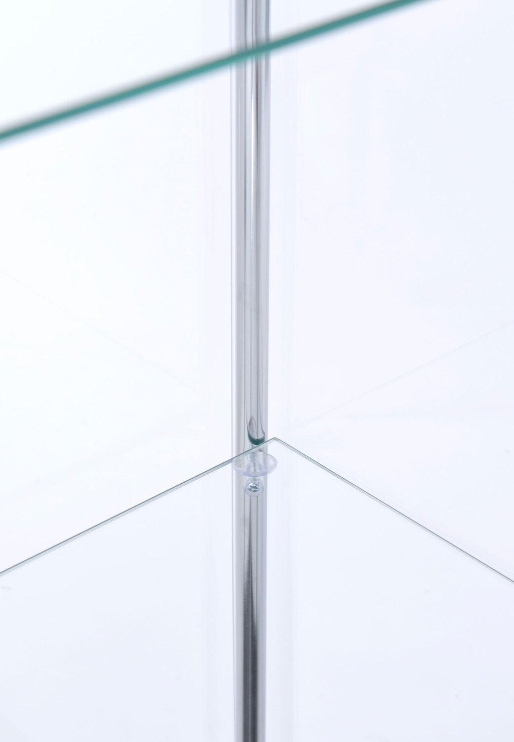 Bellatrix 3-shelf Clear Glass Curio Cabinet Cappuccino - Coaster model 950172