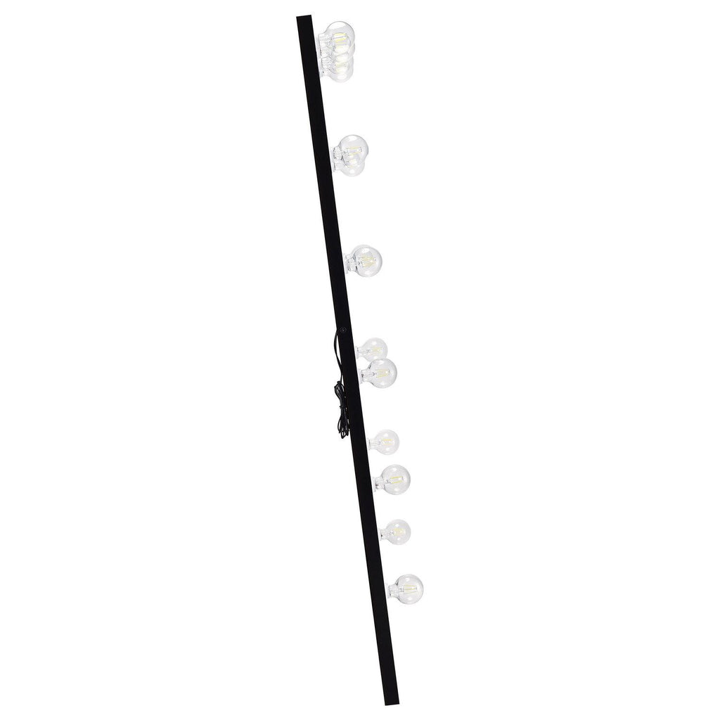 Zayan 32 X 71 Inch Floor Mirror LED Lighting Black Gloss - Coaster model 969557