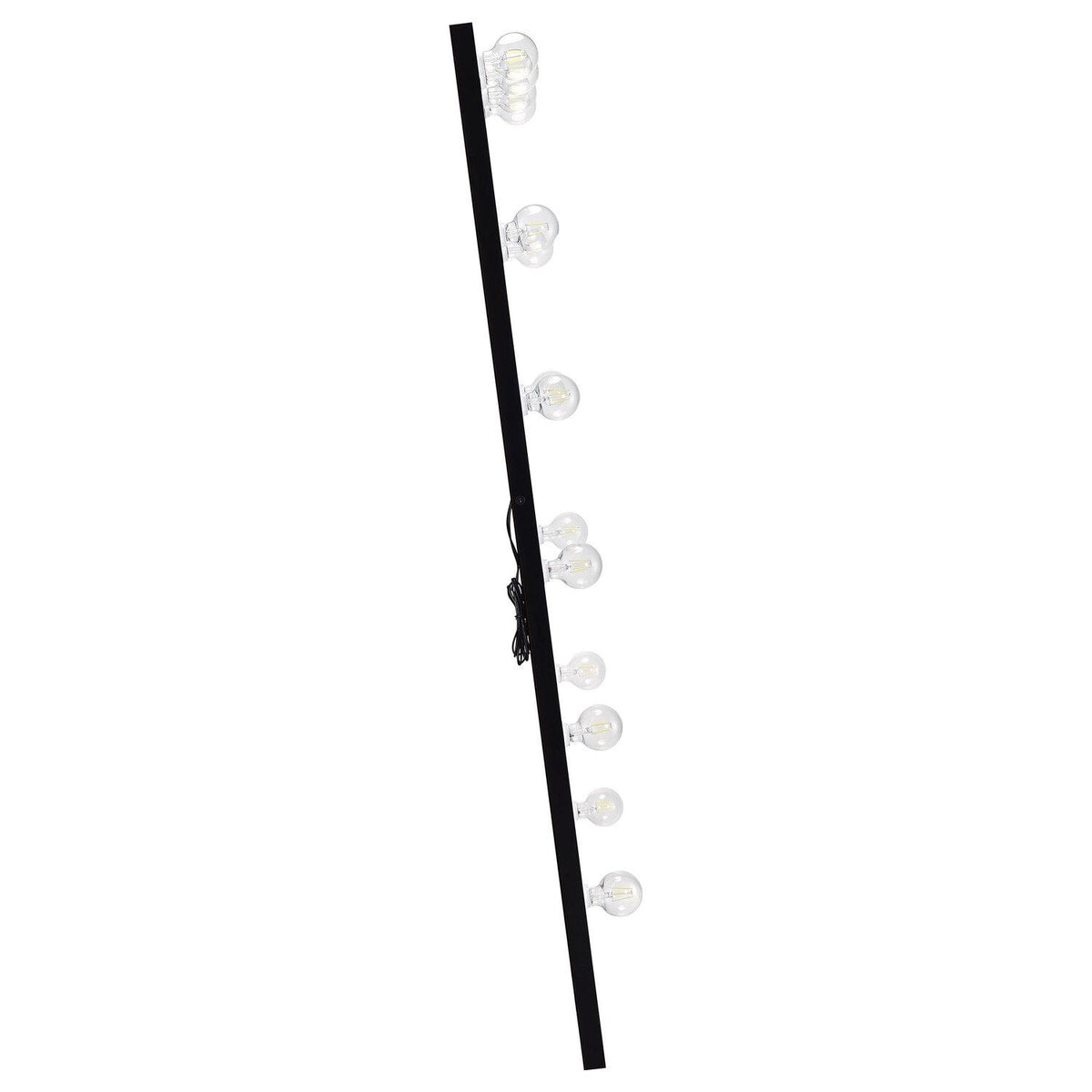 Zayan 32 X 71 Inch Floor Mirror LED Lighting Black Gloss - Coaster model 969557