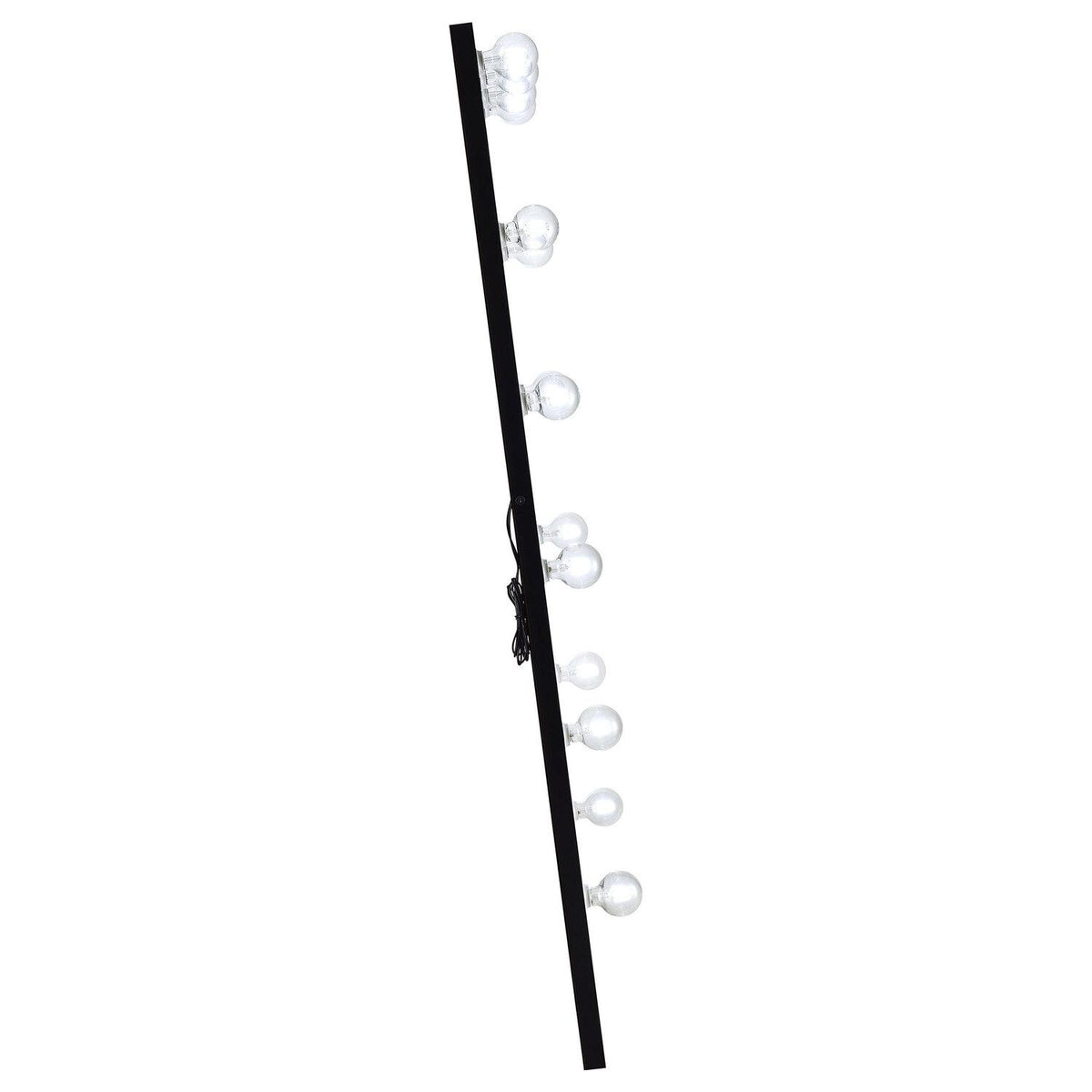 Zayan 32 X 71 Inch Floor Mirror LED Lighting Black Gloss - Coaster model 969557
