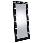 Zayan 32 X 71 Inch Floor Mirror LED Lighting Black Gloss - Coaster model 969557