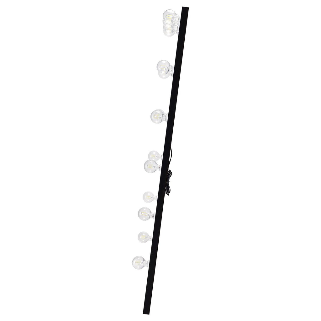 Zayan 32 X 71 Inch Floor Mirror LED Lighting Black Gloss - Coaster model 969557