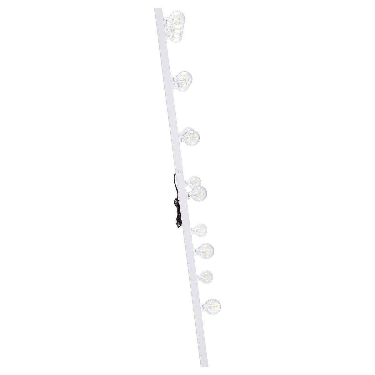 Zayan 32 X 71 Inch Floor Mirror LED Lighting White Gloss - Coaster model 969558