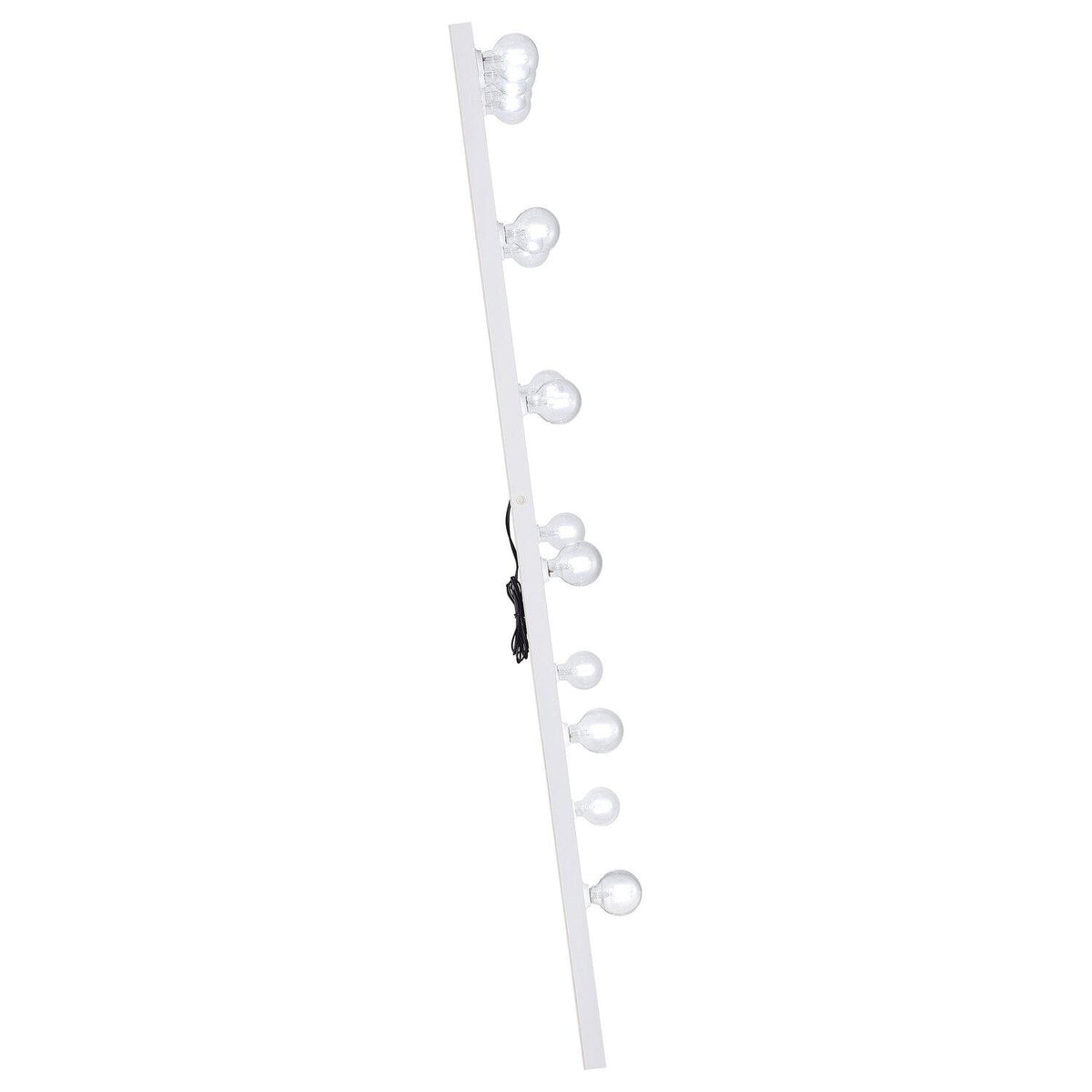 Zayan 32 X 71 Inch Floor Mirror LED Lighting White Gloss - Coaster model 969558
