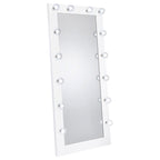 Zayan 32 X 71 Inch Floor Mirror LED Lighting White Gloss - Coaster model 969558