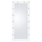 Zayan 32 X 71 Inch Floor Mirror LED Lighting White Gloss - Coaster model 969558
