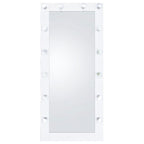 Zayan 32 X 71 Inch Floor Mirror LED Lighting White Gloss - Coaster model 969558