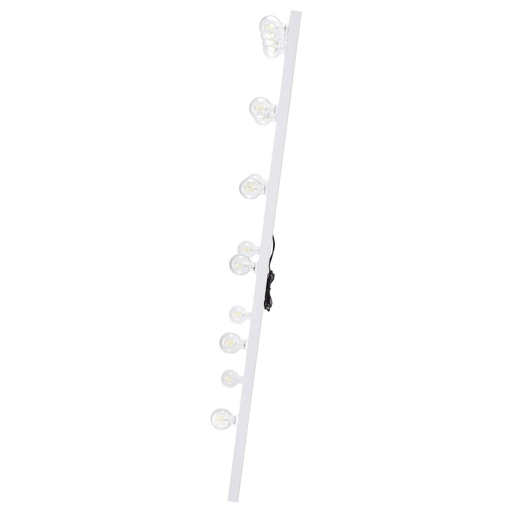 Zayan 32 X 71 Inch Floor Mirror LED Lighting White Gloss - Coaster model 969558