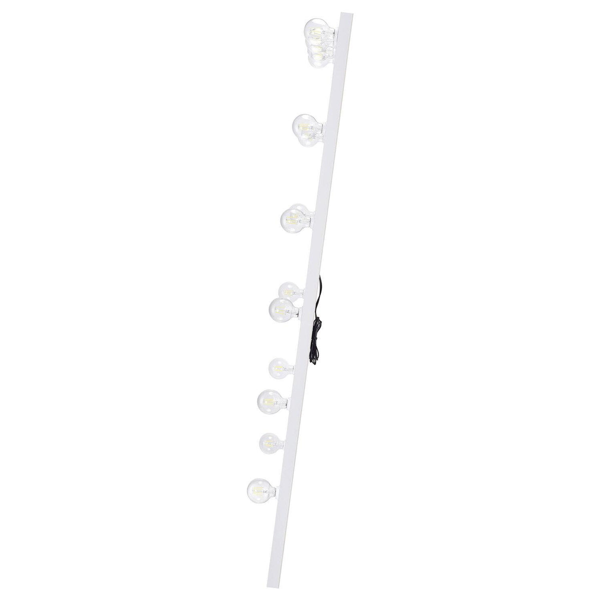 Zayan 32 X 71 Inch Floor Mirror LED Lighting White Gloss - Coaster model 969558