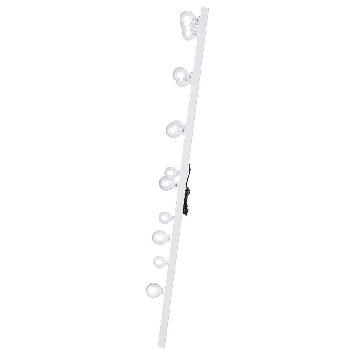 Zayan 32 X 71 Inch Floor Mirror LED Lighting White Gloss - Coaster model 969558