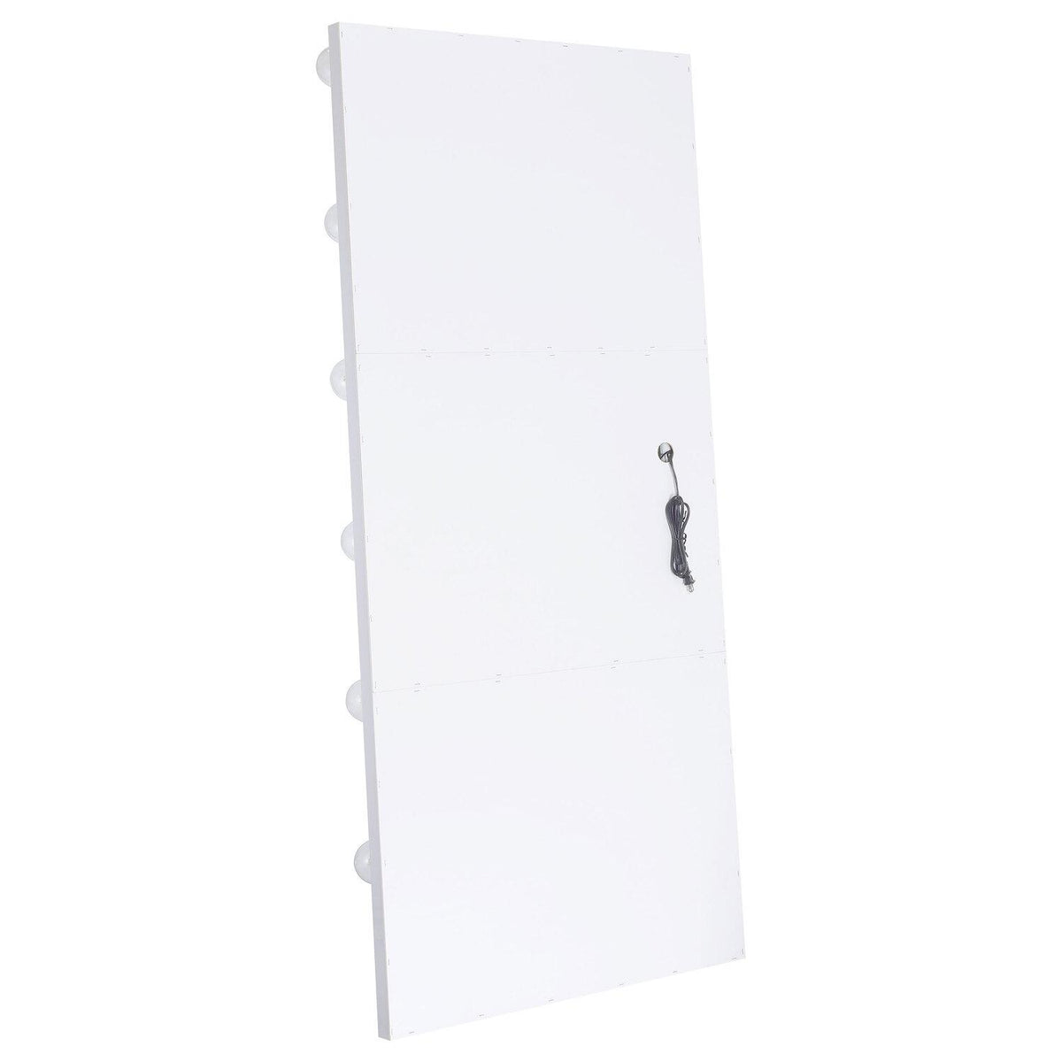 Zayan 32 X 71 Inch Floor Mirror LED Lighting White Gloss - Coaster model 969558
