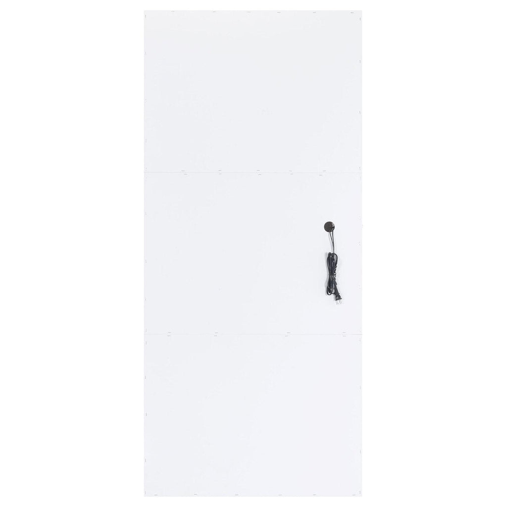 Zayan 32 X 71 Inch Floor Mirror LED Lighting White Gloss - Coaster model 969558