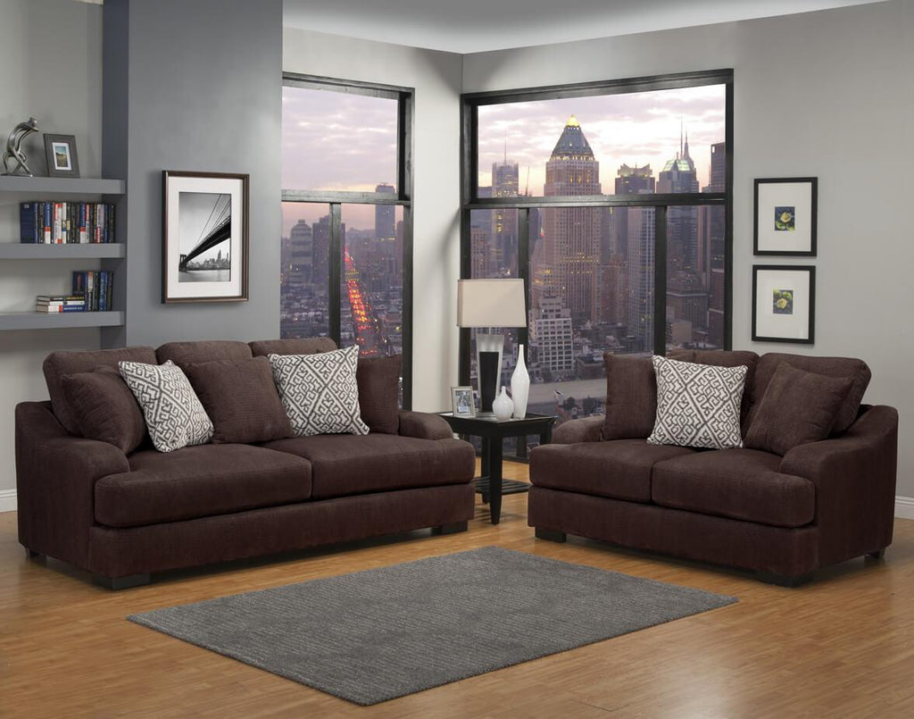 Rowland Sofa and Love Seat - Comfort Ind. model ROWLANDSSET